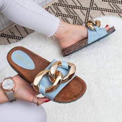 Klapki damskie 7ANN-162.BLUE (36/41,12par)