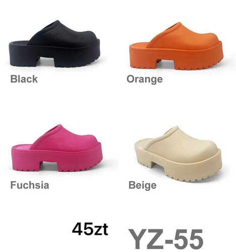 Klapki damskie 7AYZ-55.KOLORDOWYBORU (36/41,12par)