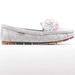 Mokasyny damskie MH23-15.SILVER (36/41,12par)