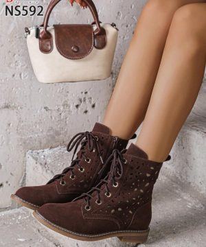 Botki damskie 7ANS592.BROWN (36/41,8par)