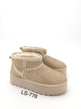 Botki damskie ocieplane  7ALS776.BEIGE (36/41,12par)