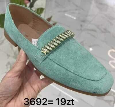 Balerinki damskie 7A3692.GREEN (36/41,12par)