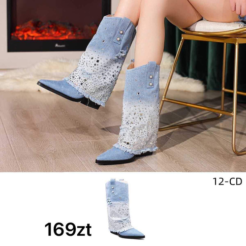 Botki damskie   7A12-CD.BLUE      (36/41,12par)