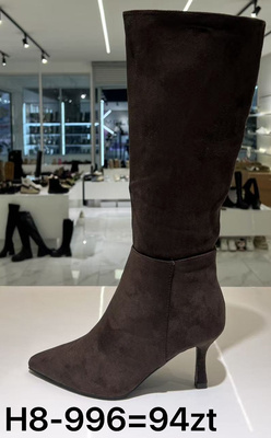 Kozaki damskie H8-996.BROWN (36/41,12par)