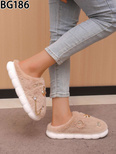 Kapcie damskie BG186.KHAKI (36/41,12par)