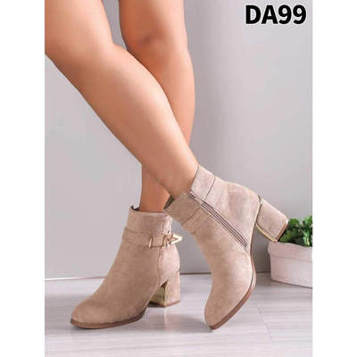 Botki damskie ocieplane 7ADA99.KHAKI  (36/41,12par)