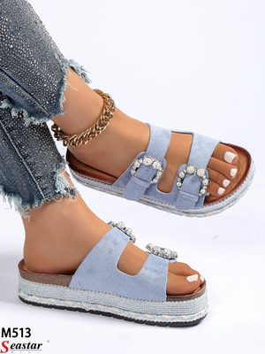 Klapki damskie M513.BLUE (36/41,12par)