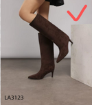 Kozaki damskie 7ALA3123.BROWN Nieocieplane (36/41,12par)