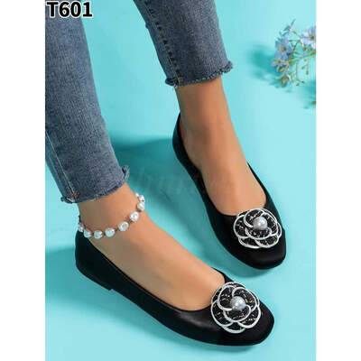 Balerinki damskie  7AT601.BLACK    (36/41,12par)