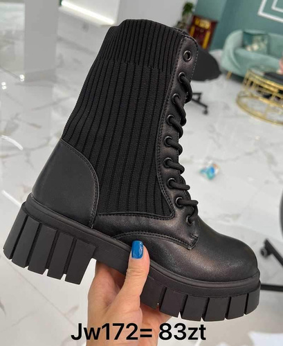Botki damskie 7AJW172.BLACK (36/41,12par)