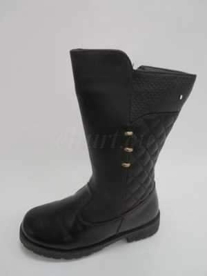 Botki dziewczęce 5AC1726-1.BLACK (31/36,8par)