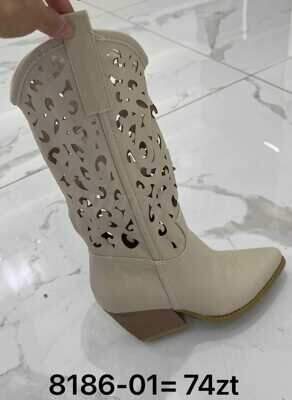Kozaki damskie 7A8186-01.BEIGE (36/41,12par)
