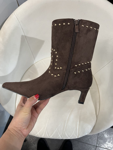 Botki damskie ocieplane 7A5706.BROWN (36/41,12par)