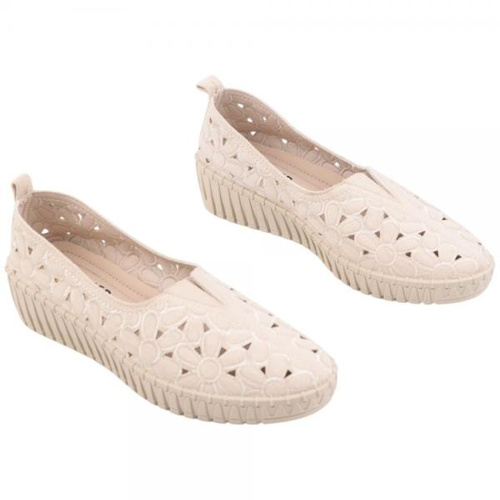 Balerinki damskie F43AM-4.BEIGE (36/41,12par)