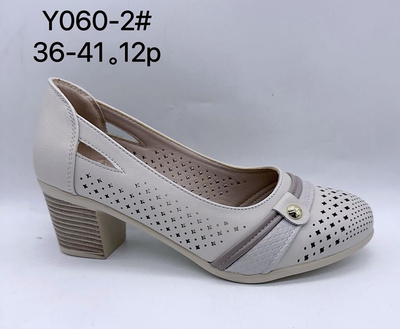 Czółenka damskie Y060-2.WHITE (36/41 12par)