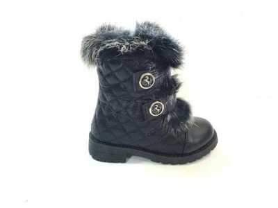 Trzewiki dziewczęce 3AD1711-1.BLACK (25/30,8par)