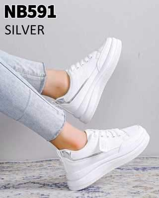 Buty sportowe damskie 7ANB591.SILVER (36/41,12par)