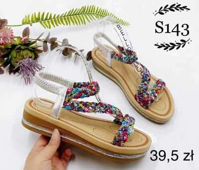 Sandały damskie 7AS143.SILVER (36/41,12par)