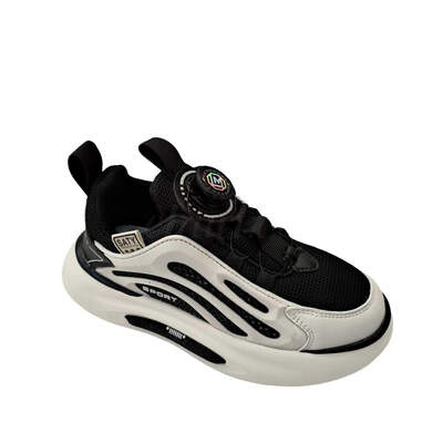 Buty sportowe chłopięce 5ALC931.WHITE/BLACK (32/37,12par)