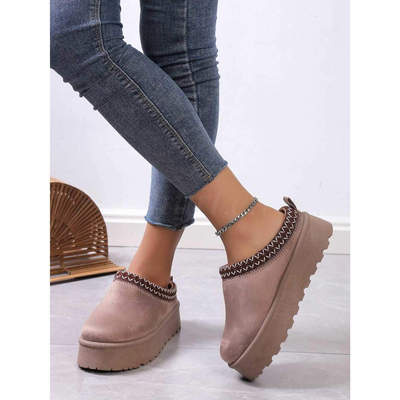 Klapki damskie 7AVL216.KHAKI  (36/41,12par)