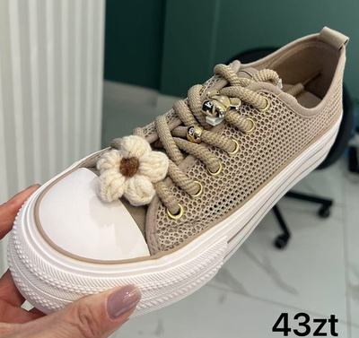 Trampki damskie BJ723.KHAKI (36/41,12par)