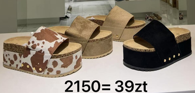 Klapki damskie 2150.KOLORDOWYBORU (36/41,12par)