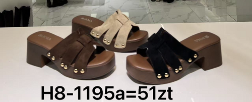 Klapki damskie 7AH8-1195A1.KOLORDOWYBOR (36/41,12par)