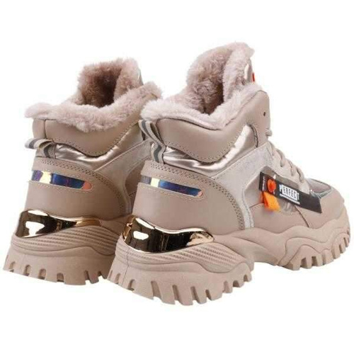 Trzewiki damskie RM44A-2.BEIGE Ocieplany (36/41,8par)