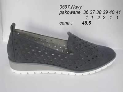 Mokasyny damskie 7A0597.NAVY (36/41,8par)