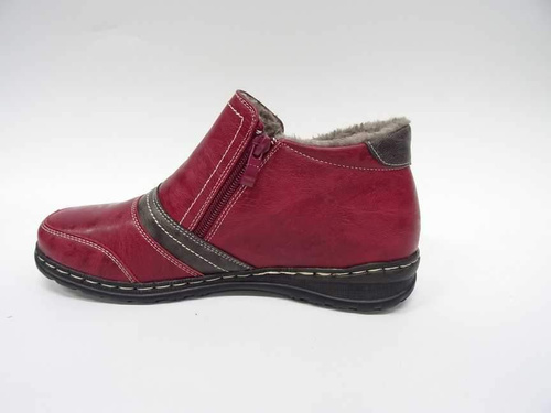 Botki damskie ocieplane   7A9662B-4.RED     (37/42,12par)