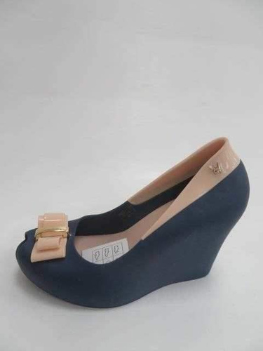 Czółenka damskie 7AKM111-3.NAVY/BEIGE (36/40,8par)