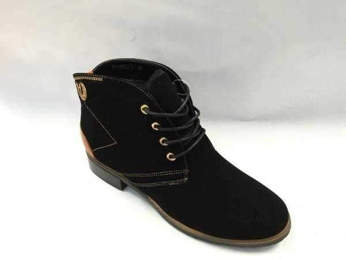 Botki damskie B1490L-1.BLACK/BROWN Ocieplane (36/41,8par)