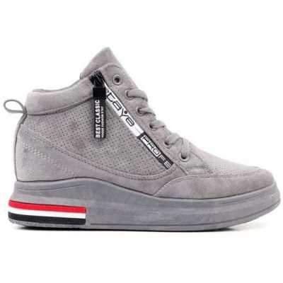 Botki damskie B1233A-5.GREY (36/40,8par)