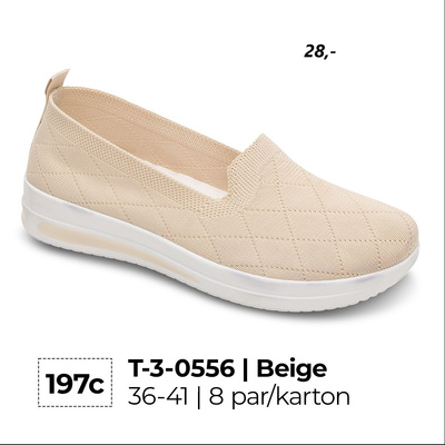 Trampki damskie 3-0556.BEIGE  (36/41,8par)