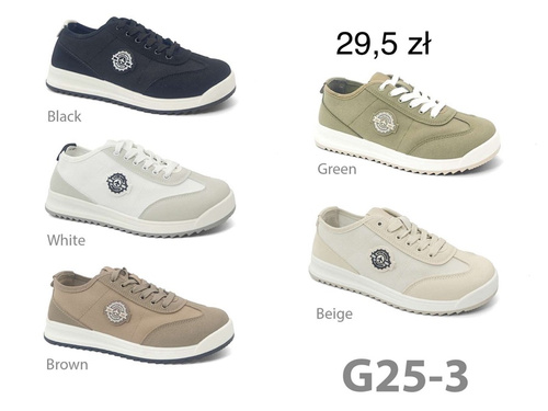 Buty sportowe damskie G25-3.BLACK (36/41,12par)