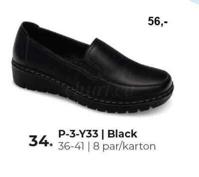 Półbuty damskie 7AP-3-Y33.BLACK (36/41,8par)