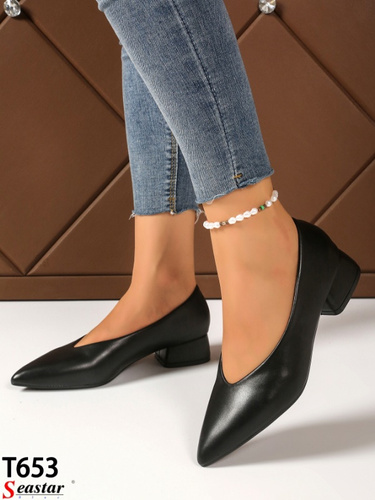 Czółenka damskie T653.BLACK (36/41 12par)