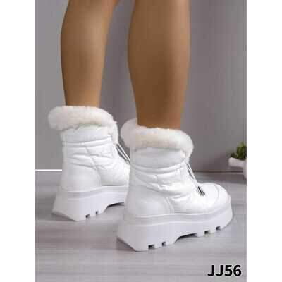 Botki damskie ocieplane 7AJJ56.WHITE  (36/41,12par)