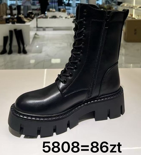 Botki damskie ocieplane 7A5808.BLACK (36/41,12par)