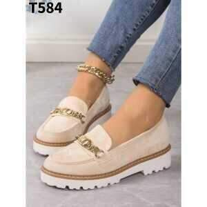 Półbuty damskie   7AT584.BEIGE    (36/41,12par)