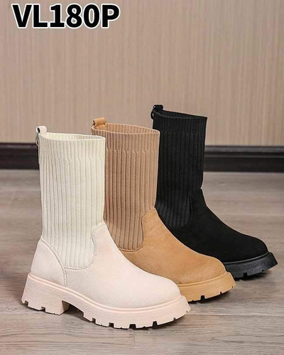 Botki damskie 7AVL180.BLACK (36/41,12par)