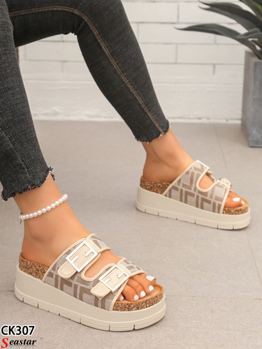 Klapki damskie CK307.BEIGE (36/41,12par)