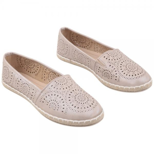 Balerinki damskie F37-12.BEIGE (36/41,12par)