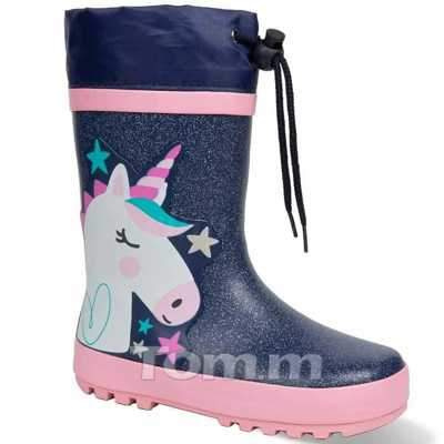 Kalosze dziewczęce  3AT10593-E.NAVY (25/30,8par)