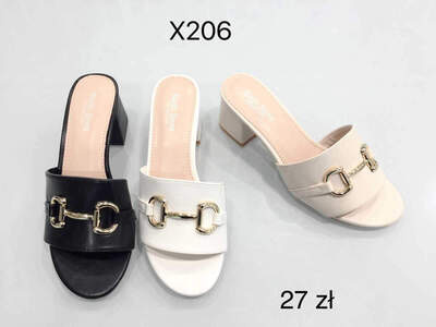 Klapki damskie  7AX026.WHITE (36/41,12par)