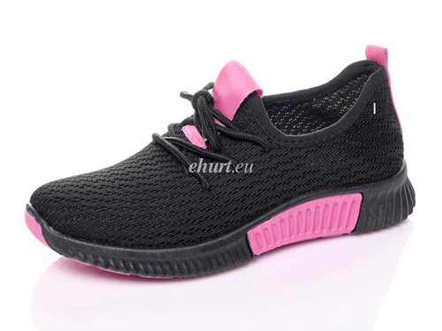 Buty sportowe damskie 7AQH509-5.BLACK/FUSHIA (36/41,12par)