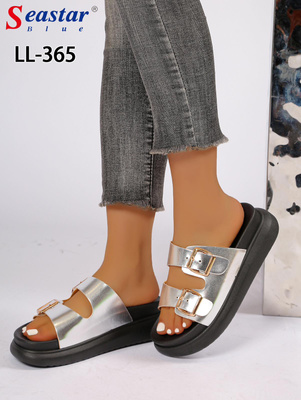 Klapki damskie LL365.SILVER (36/41,12par)