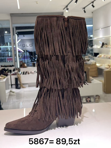 Botki damskie 7A5867.BROWN (36/41,12par)