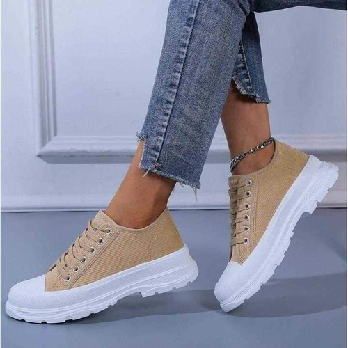 Trampki damskie 7APC09.KHAKI (36/41,12par)