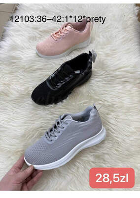 Buty sportowe damskie   7A12103.KOLORDOWYBORU   (36/42,12par)